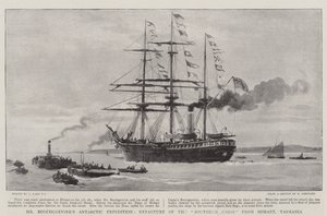 Spedizione antartica del signor Borchgrevink, partenza della Southern Cross da Hobart, Tasmania da Joseph Nash